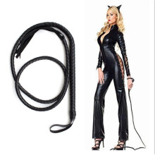 1.9M Leather Sex Slave Whip Adult Flirting Games SM Sex Torture Long Riding Whip Fetish Whip BDSM Bondage Sex Toys for Women Men