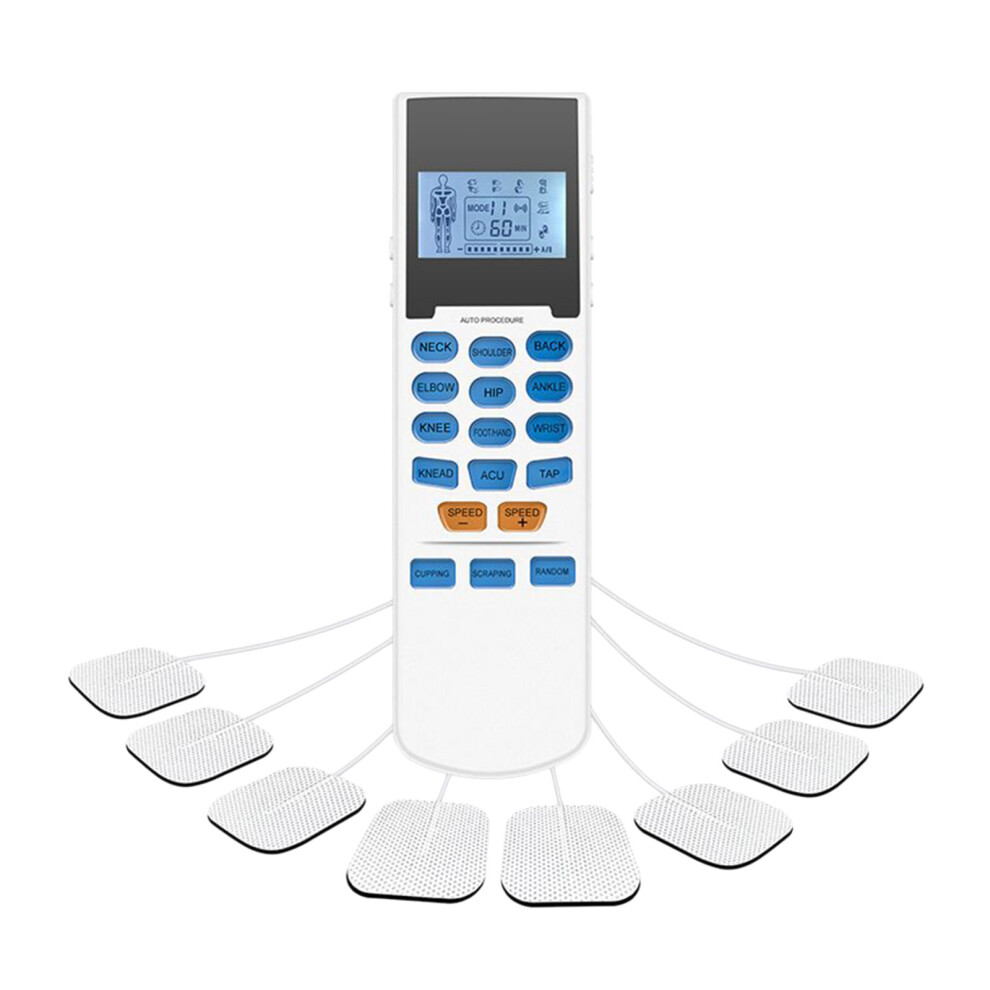 Wejoy Tens Ems Muscle Stimulator 15 Modes & 8 Pads Pain Relief Electric Pulse Impulse Massager Machine Portable Electrotherapy Machine