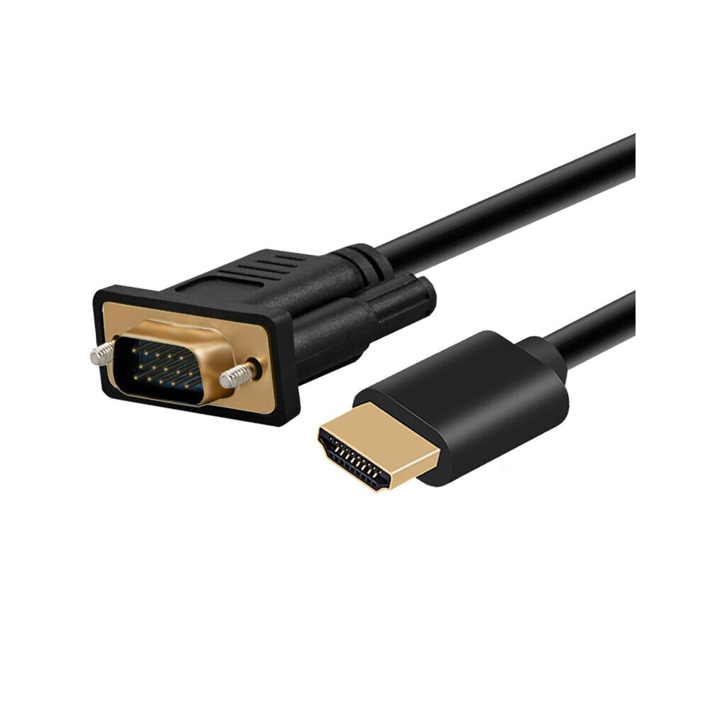 Hdmi-Compatible To Vga Cable Male To Male Drive-Free With Chip 6 Feet Cable For Computer/Desktop/Laptop/Pc/Monitor 5063131577488