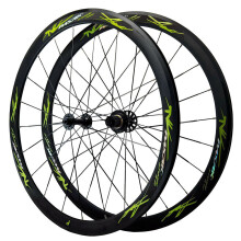 Pasak 700C Road Bicycle Wheels Bearing Front Two Rear Four 40MM Depth Rims Aluminum Alloy Flat Spoke HG 11S Cassette C/V Brake