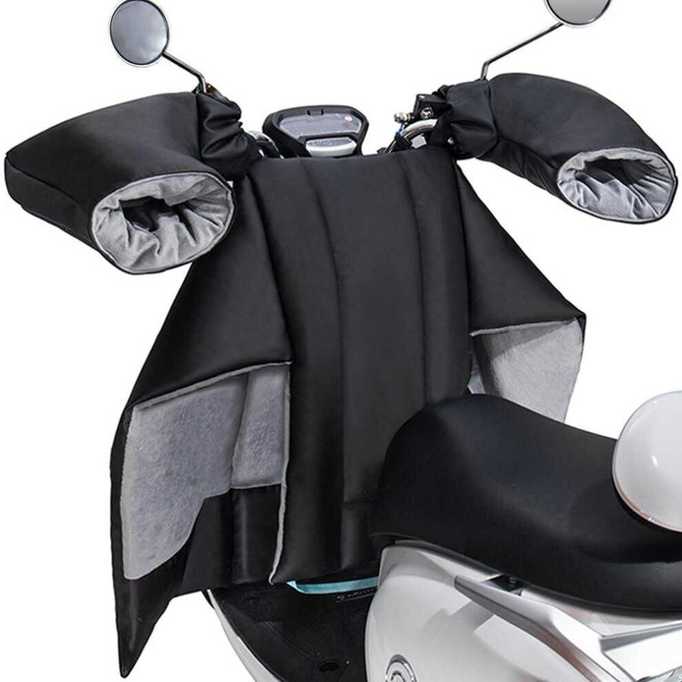 Winter Motorcycle Legs With Apron Cover Electric Scooter Windshield Plus Velvet Thickening Pu Protective Leg Windshield 5063131581126