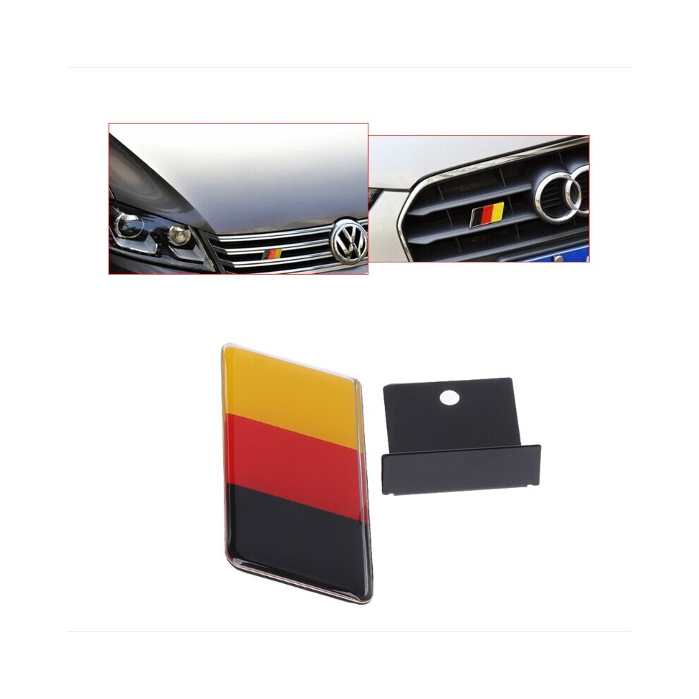 1Pc German Flag Front Grille Sticker Emblem Badge For Volkswagen Golf 5063131440348