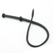 Leather Whip Equestrianism Riding Crop Handmade 95cm Black whip adult games flirt tools cosplay slave bdsm spanking sex toys