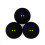 Black Rubber Double Yellow Dots Squash Ball 4