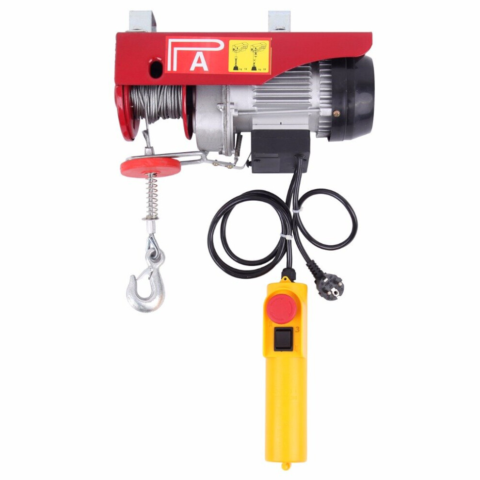 (Ship From Eu) 250Kg Electric Winch Hoist Crane Overhead Garage Winch Remote Control Auto Lift Light 5063131561364