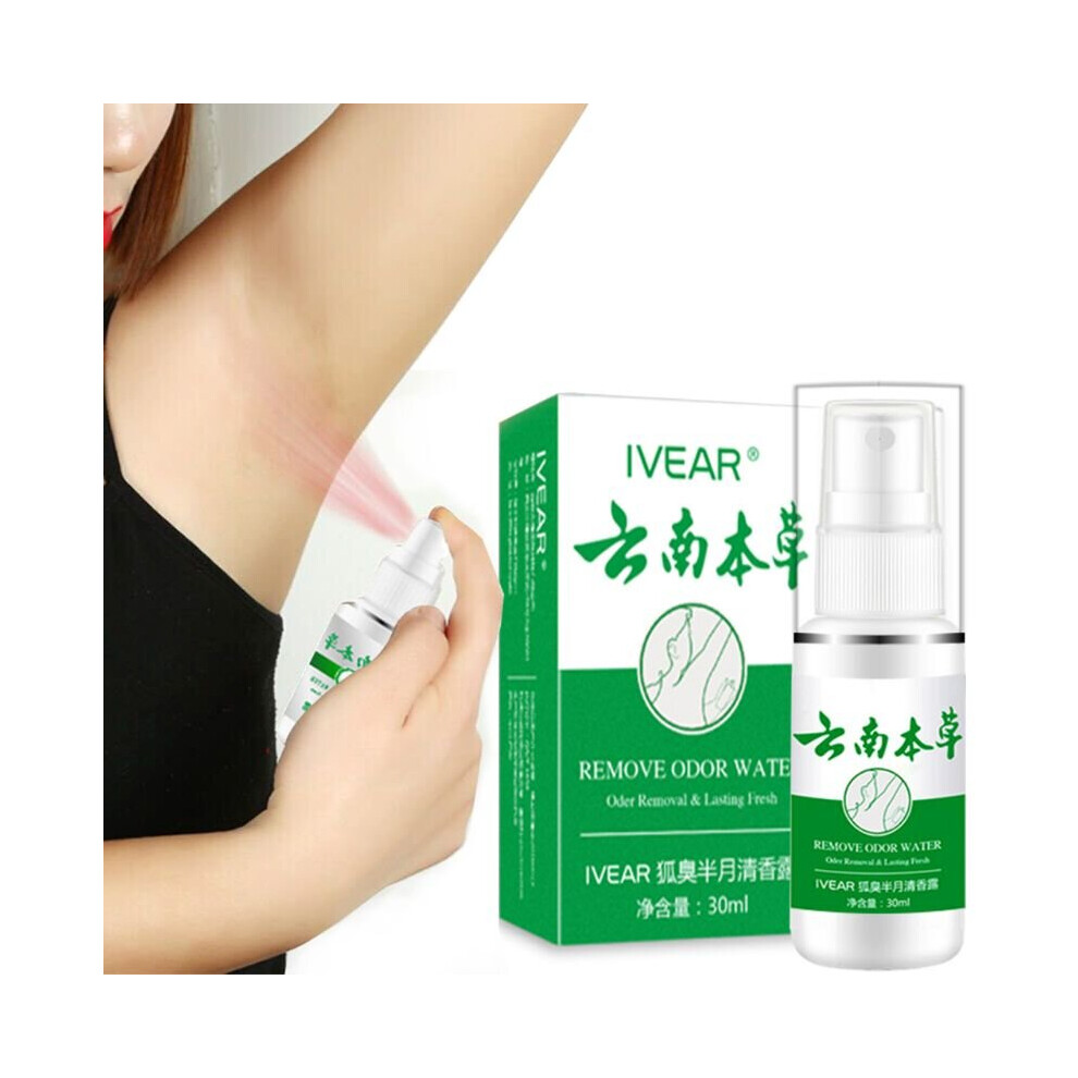 Wejoy Odor Remover Spray Armpit Underarm Smell Removal Refresh Body Deodorant Lotion Liquid Summer Sweat Women Men Supplies 30Ml
