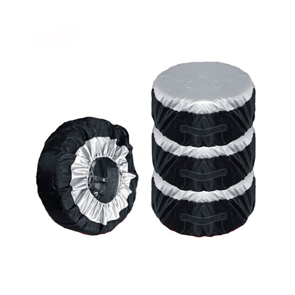 1Pc Tire Cover Case Car Spare Tire Cover Storage Bags Carry Tote Polyester Tire For Cars Wheel Protection Covers Car Accessories 5063131444148