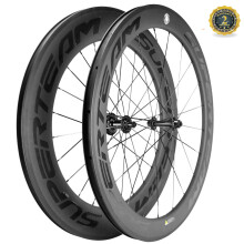 Factory Store 60/88mm Depth 700C Carbon Road Bicycle Wheelset Clincher U Shape Bike Wheels 3K Matte 25mm Width