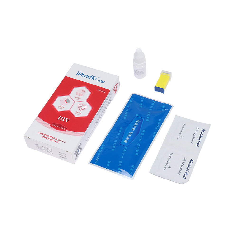 Wejoy 2Pcs Home Hiv Blood Test Kit Aids Blood Testing Self-Test At Home Hiv Saliva Disease Monitoring
