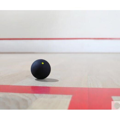 suzakoo 1pcs yellow point squash ball slow  type professional training game 2