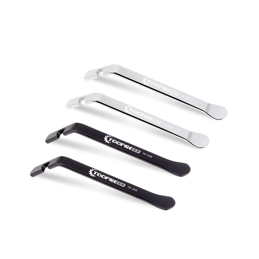 Mountain Road Bike Tire Lever Mtb Bicycle Tyre Spoon Remover Tool Stainless Steel Mtb Cycling Wheel Repair Tools Bike Parts Silver/Black 5063131529296