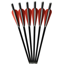12Pcs 14/16/18 inch Crossbow Bolts Fiberglass Arrow Replaceable Field Point Flat Nock for Archery Hunting Practice
