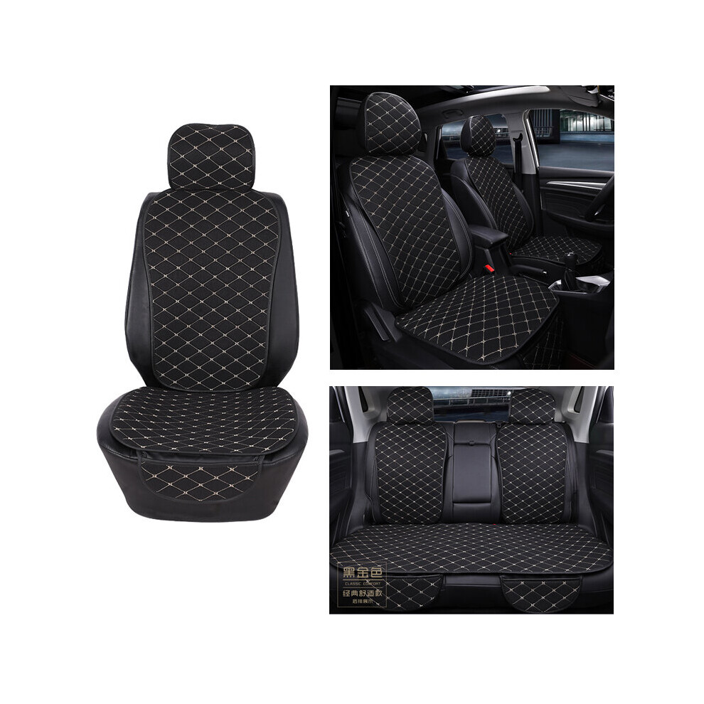 Car Seat Cover Protector Front Rear Back Seat Cushion Pad Mat With Backrest For Auto Automotive Interior Truck Suv Or Van 5063131444247