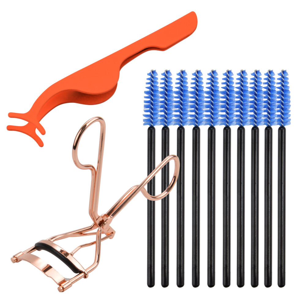 Wejoy 1Pc False Eyelash Tweezers Fake Eye Lash Applicator Eyelash Extension Curler Nipper Auxiliary Clip Clamp Makeup Forceps Tools