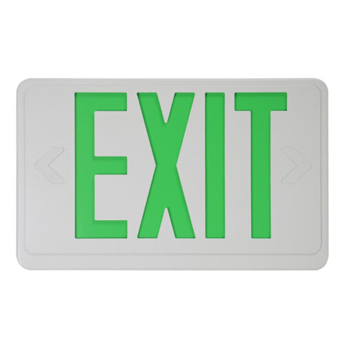 Illuminated Multifunctional Letter Exit Sign Lighting With Battery Backup Electric Emergency Lamp Hardwired Compact Safe Light