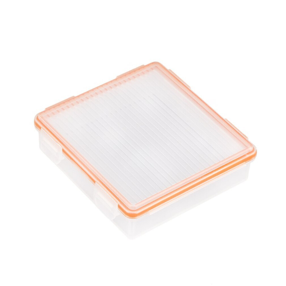 Transparent And 4 Cell 18650 Battery Storage Case Waterproof Battery Box Orange 5063131637762