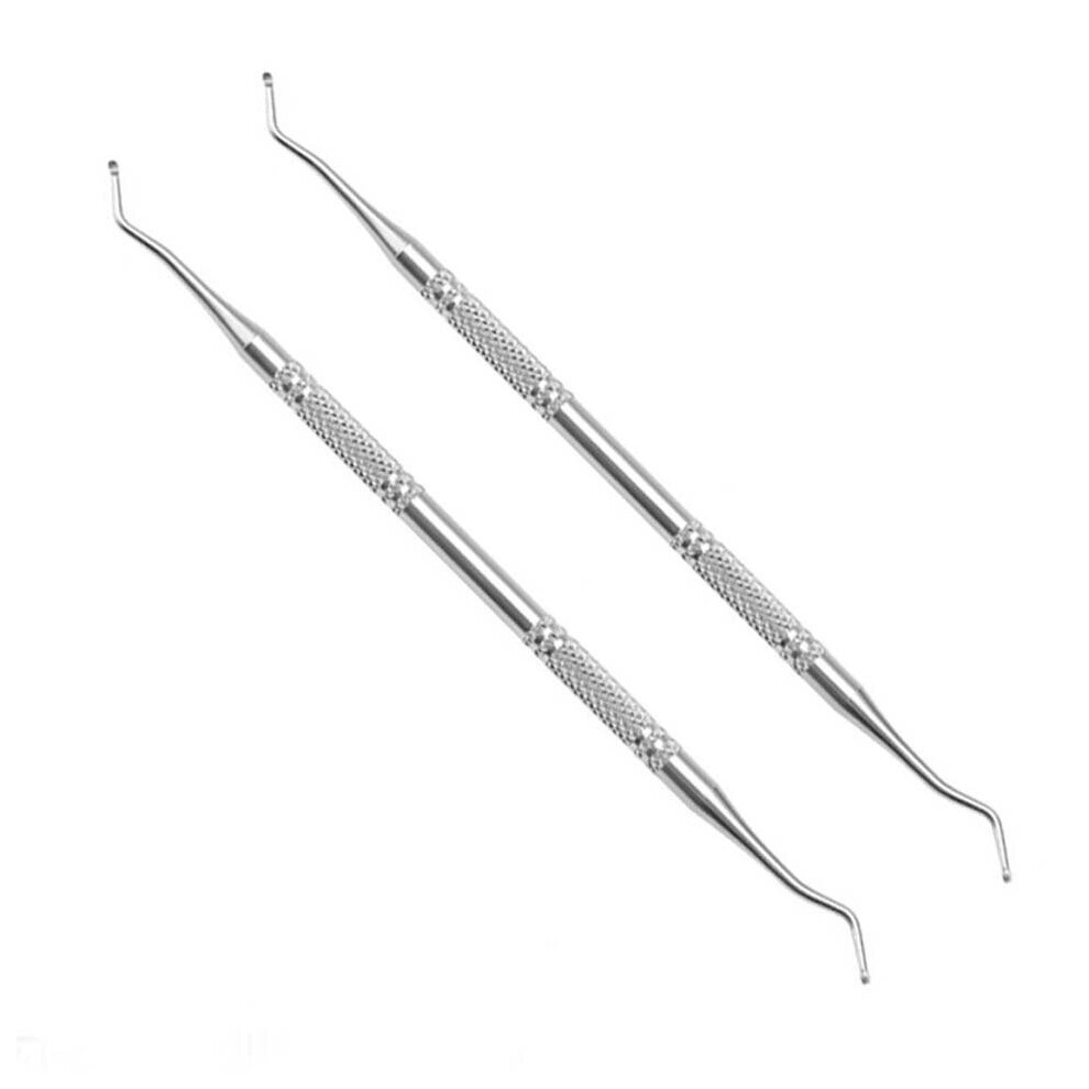 Wejoy 1Pc Stainless Steel 2 Way Multifunction Nail Art Spoon Cuticle Dead Skin Pusher Groove Pick Diy Manicure Pedicure Tools