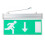Emergency Exit Sign Light Acrylic LED Emergency Exit Lighting Sign Safety Evacuation Indicator Light 110-220V 1