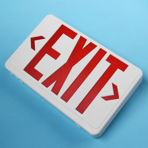 Illuminated Multifunctional Letter Exit Sign Lighting With Battery Backup Electric Emergency Lamp Hardwired Compact Safe Light 2