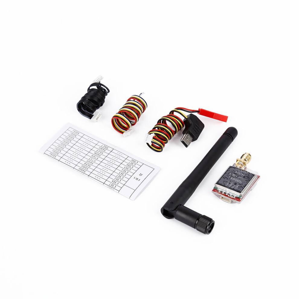 Ocday Fpv 5.8G 40Ch Tx600s Diversity Wireless Drone Audio Image Transmitter Light 5063131623215