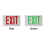 Illuminated Multifunctional Letter Exit Sign Lighting With Battery Backup Electric Emergency Lamp Hardwired Compact Safe Light 4