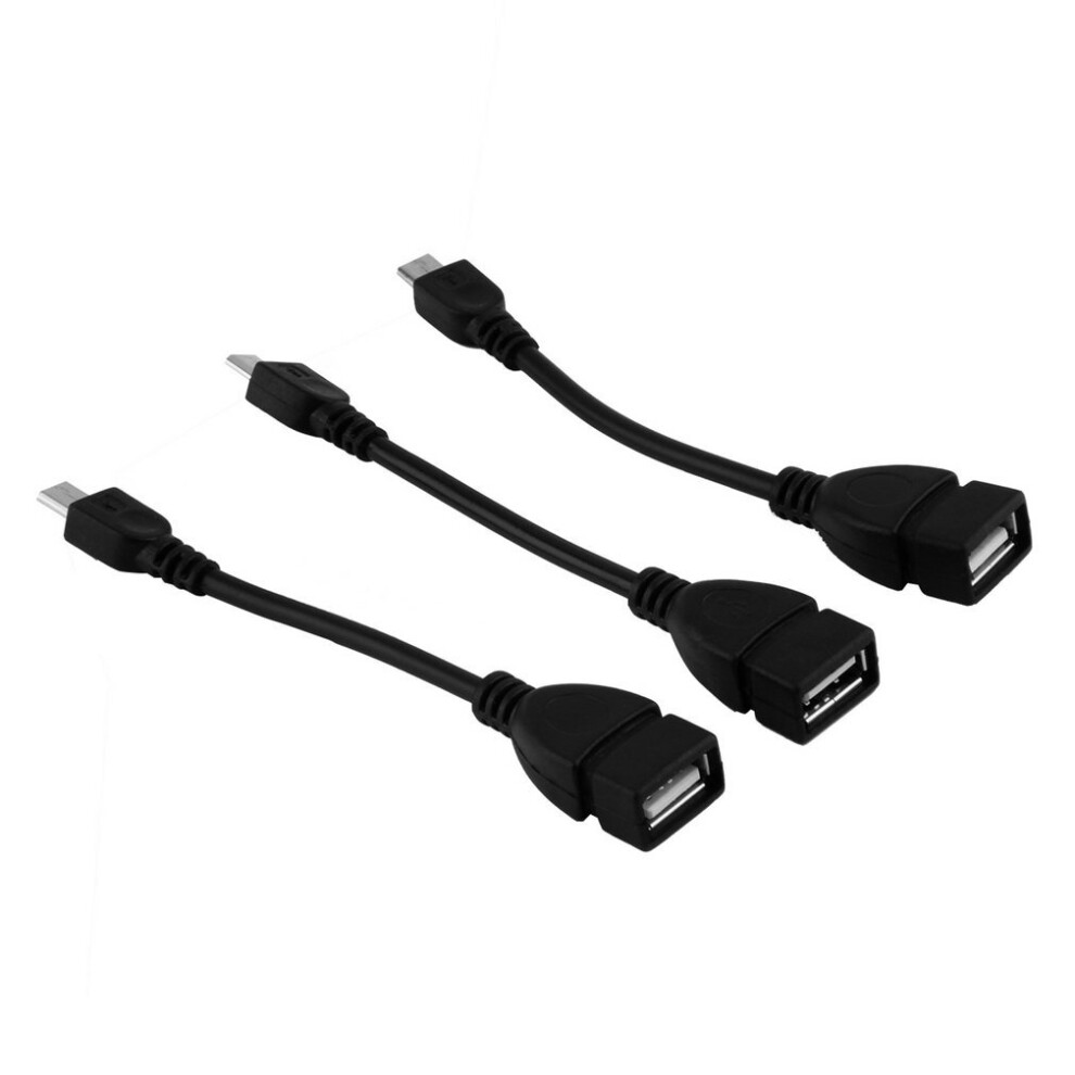 3X Usb 2.0 A Female To Micro B Male Converter Otg Adapter Cable For Smart Phone 5063131608823