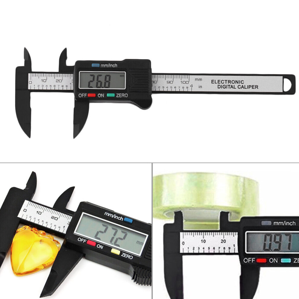 Digital Caliper 0-100mm/0.2mm Carbon Fiber Composites MM & Inch Caliper