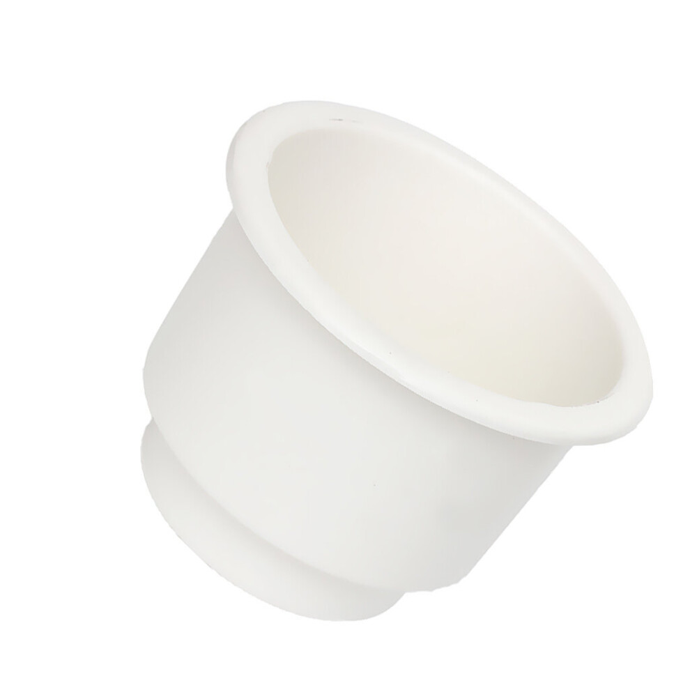 Side Hole Recessed Cup Drink Holder, For Marine Boat Car Rv White 5063131538359