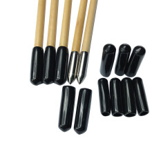 12/30PCS Linkboy Archery Arrow Head Target Rubber Broadhead Blunt Target Point Arrowhead Field Point ID 8mm Arrow Shaft