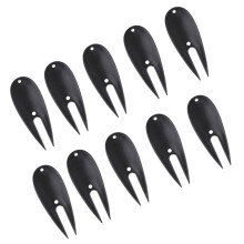 10 Pieces Divot Repair Tool Golf Gift Tools for Repairing Greens Witchblade Pitch Groove Cleaner Golf Pitchfork Accessories