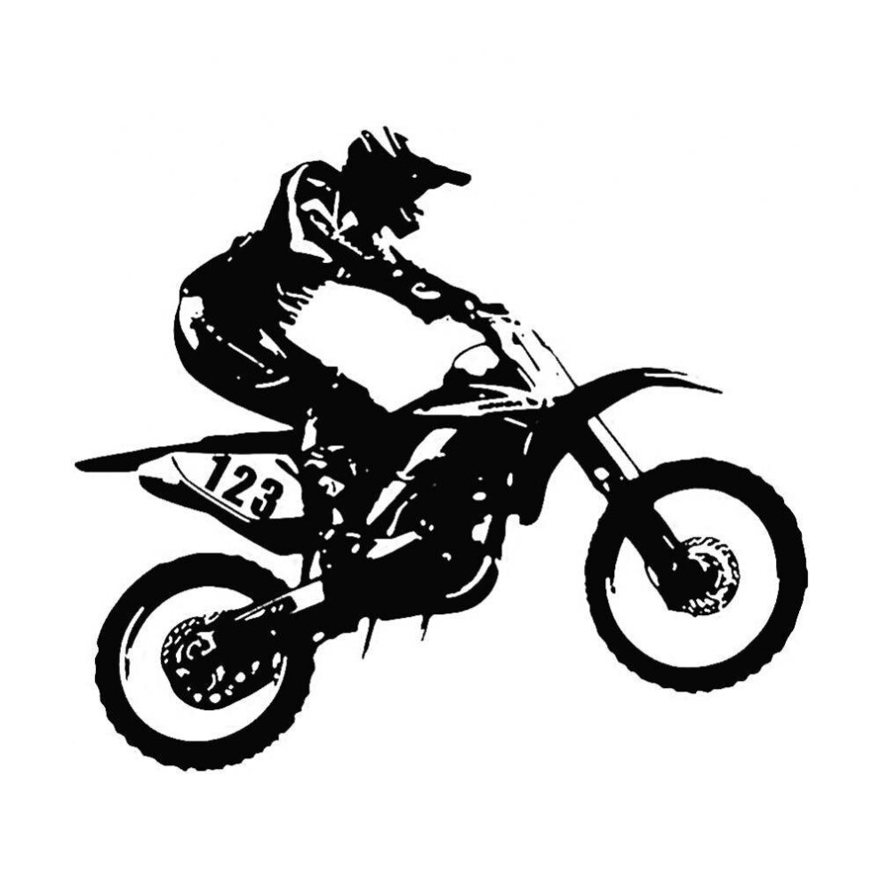 Motocross Stunts Motorcycle Reflective Car Truck Vehicle Decals Sticker Decor 5063131440515