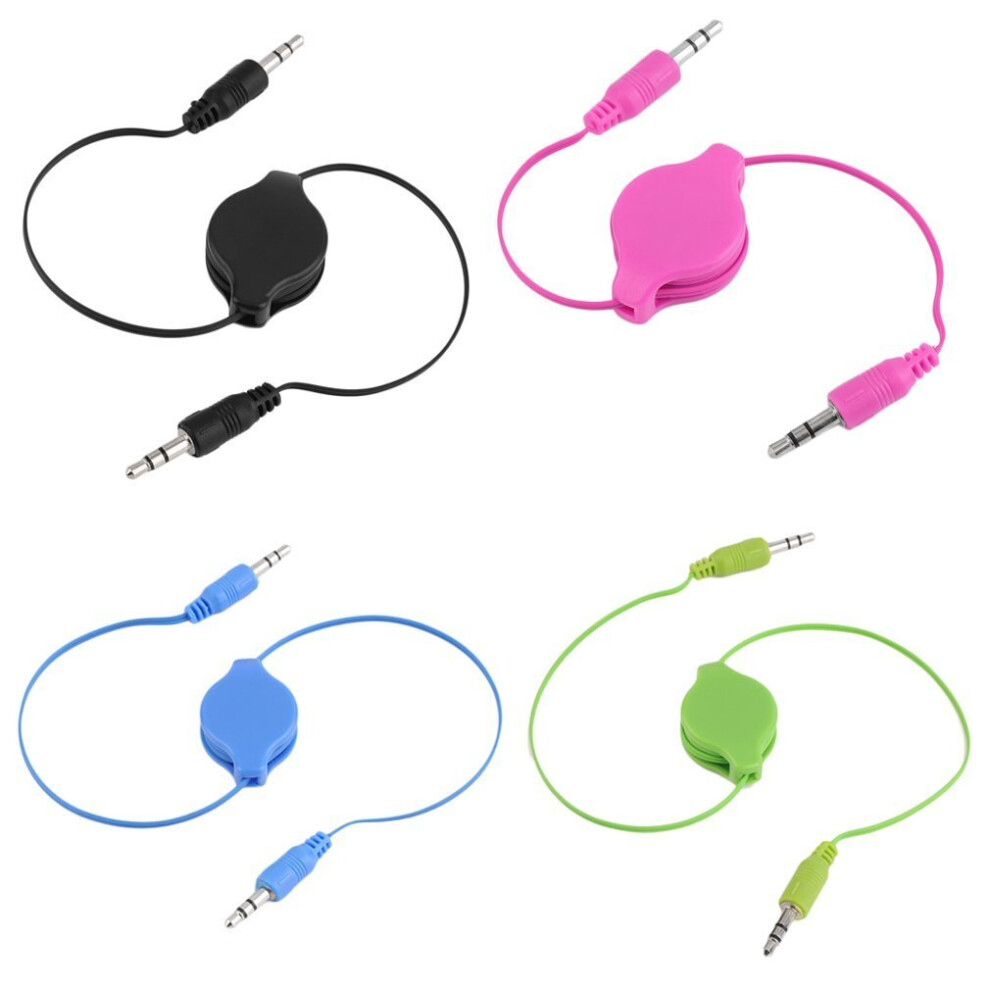 3.5Mm Male To Male Aux Auxiliary Retractable Stereo Jack Audio Cable Cord 5063131634853
