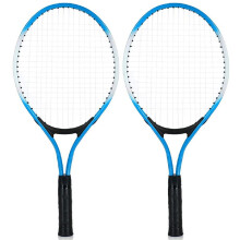2 Pieces Tennis Racket 19 inches for Kids Iron Alloy Tennis Racquet for Beginner Practice with Ball and Carry Bag