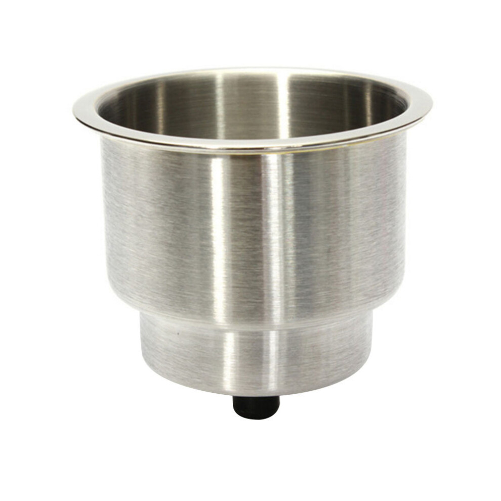 Stainless Steel Cup Drink Bottle Holder Car Ashtray For Marine Vehicle Trucks Marine Boat Rv Camper Color Parts Silver 5063131433036