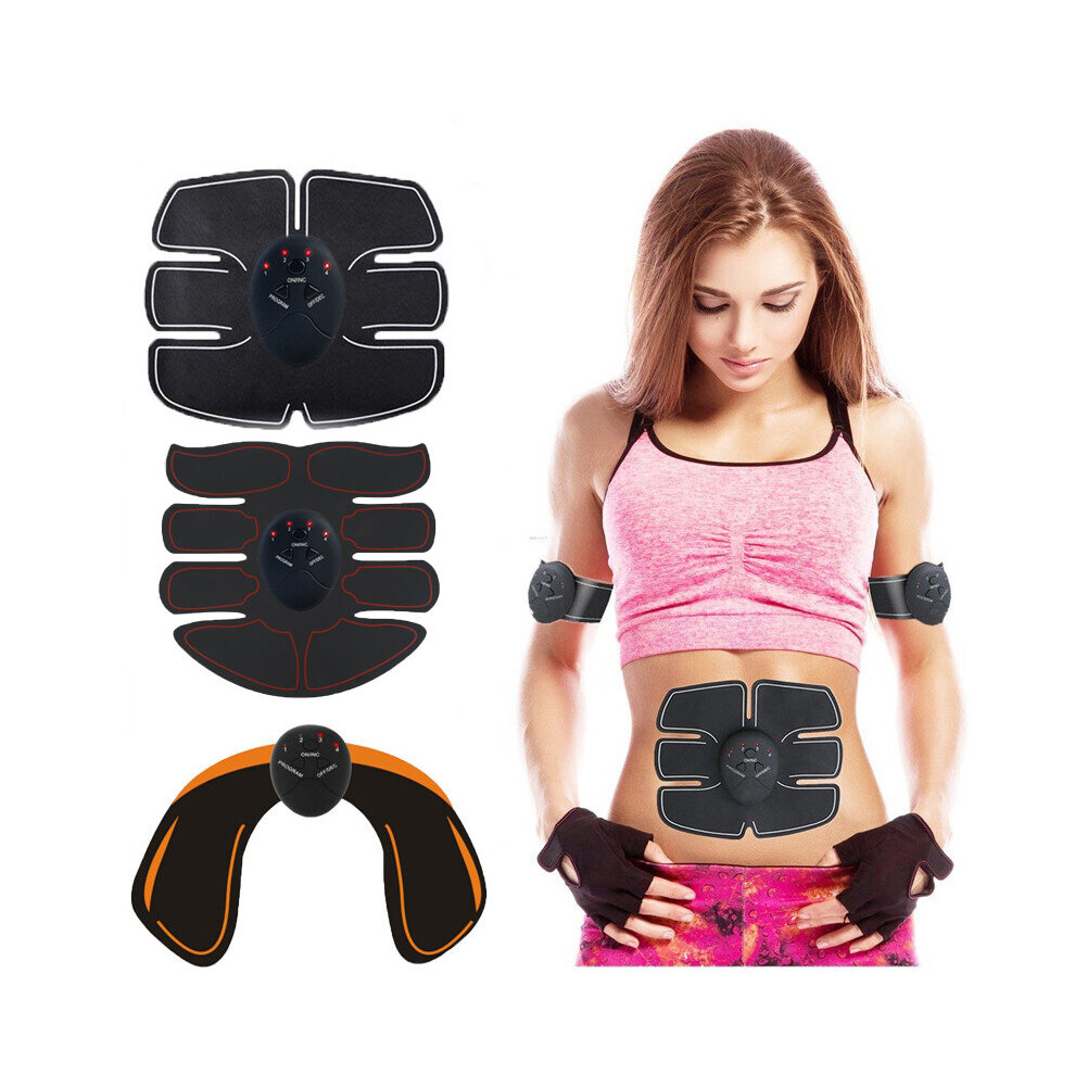 Electric Muscle Stimulator EMS Wireless Buttocks Hip Trainer Abdominal ABS Stimulator Fitness Body Slimming Massager