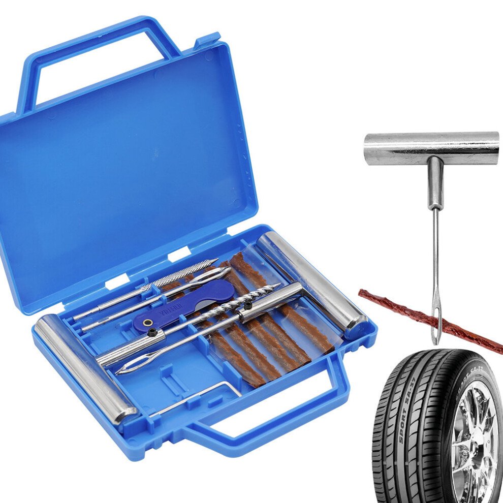 Car Tubeless Tire Repair Kit Puncture Studding Garage Tools For Auto Bicycle Tyre With Storage Box ???? ??? ??? ?????????? 5063131529418