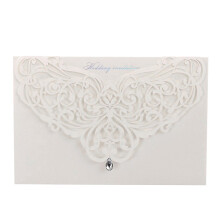 10PCS/SET Wedding Party Invitation Cards Luxurious Hollow Out Wedding Supplies