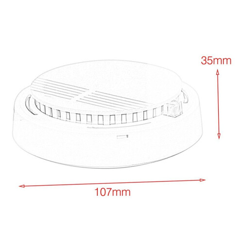 Independent Type Smoking Detector Alarm Fire Smoke Sensor For Home Security 2