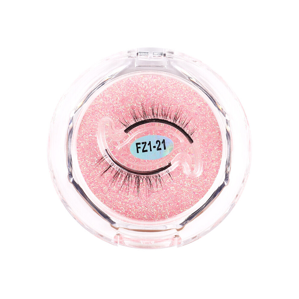 Wejoy 1 Pair-Reusable Self-Adhesive False Eyelashes Waterproof Adhesive Tape Eye Lashes To Wear No Glue Needed Natural