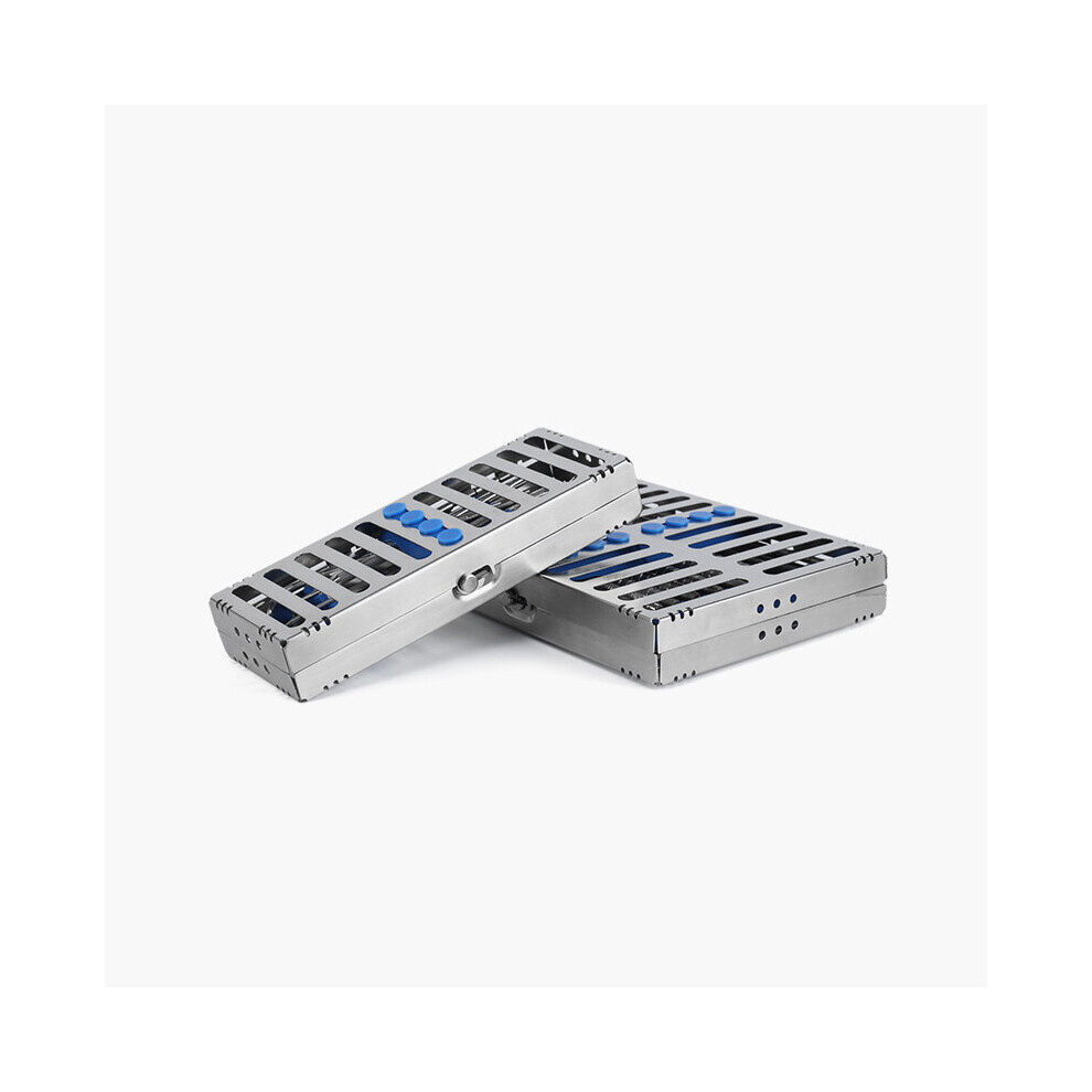 Wejoy Dental Sterilization Rack Surgical Autoclavable Sterilization Box Dental Cassette File Burs Disinfection Tray