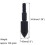 MUCX 12pcs 100 Grain Archery Broadheads Field Points Practice Arrowhead Target Tips Black Silver Sharp Head Round Head 5