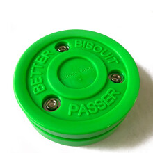 Green Biscuit Professional Sports Ice Hockey Ball Competition Training Exercise Puck Field For Street Roller Off-Ice Practice