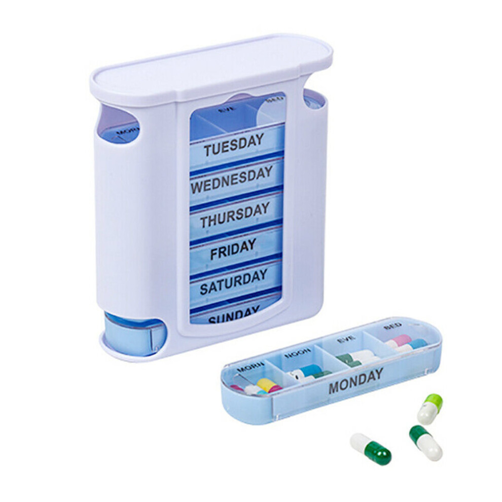 Wejoy 7 Day Week Pill Box Organizer Tablet Holder Medicine Tablet Drug Holder Storage Box Pillbox Case Organizer Container Kit