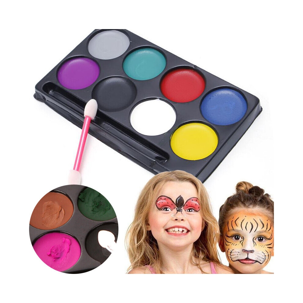 Wejoy 8 Color Non-Toxic Face Body Painting Tasteless Body Art Paint Makeup Halloween Party Safe Oily Paints With Drama Cosplay Makeup