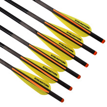 16" Carbon Crossbow Bolt OD8.8mm Easton Vane Arrow Screw Field Point Moon Nock Archery Bow Outdoor Hunting