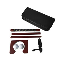 Mahogany Golf Putter Set Two-Way Golf Putter For Right Or Left Handed Golfers Mini Golf Putter For Kids Junior And Adults With 2