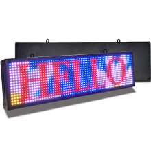 PH10mm Led Sign 26x8 inch Led Scrolling Message Display RGB Full Color Digital Message Display Board Programmable by WiFi
