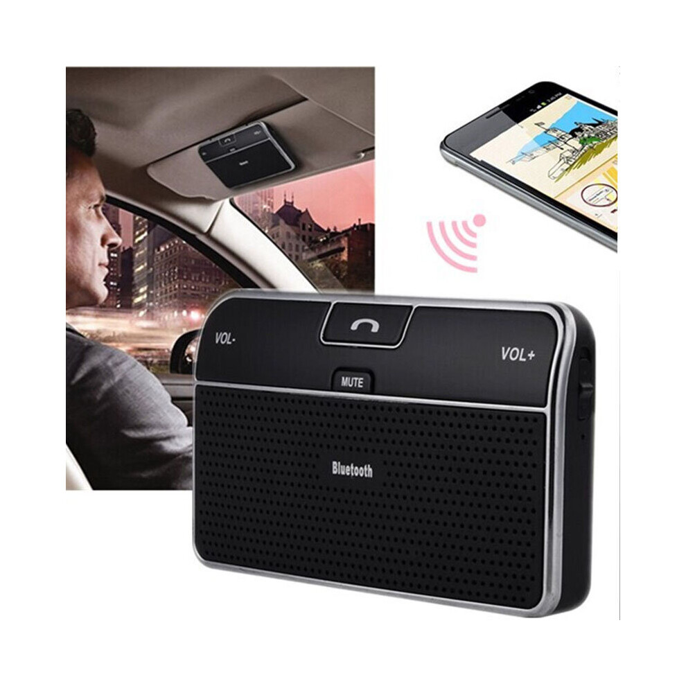 Wireless Bluetooth Car Kit Handsfree Speakerphone V4.0 Multipoint Sun Visor Speaker For Phone Smartphones Car Bluetooth Charger 5063131501124