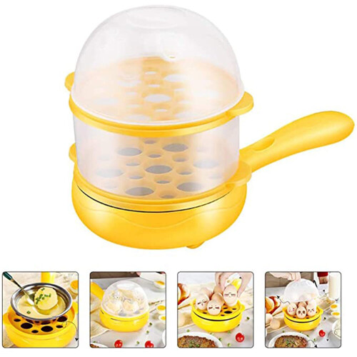 Multifunctional Household Mini Fried Eggs Artifact Boiled Egg Inserted Electric Frying Breakfast Machine Automatic Skillets 2