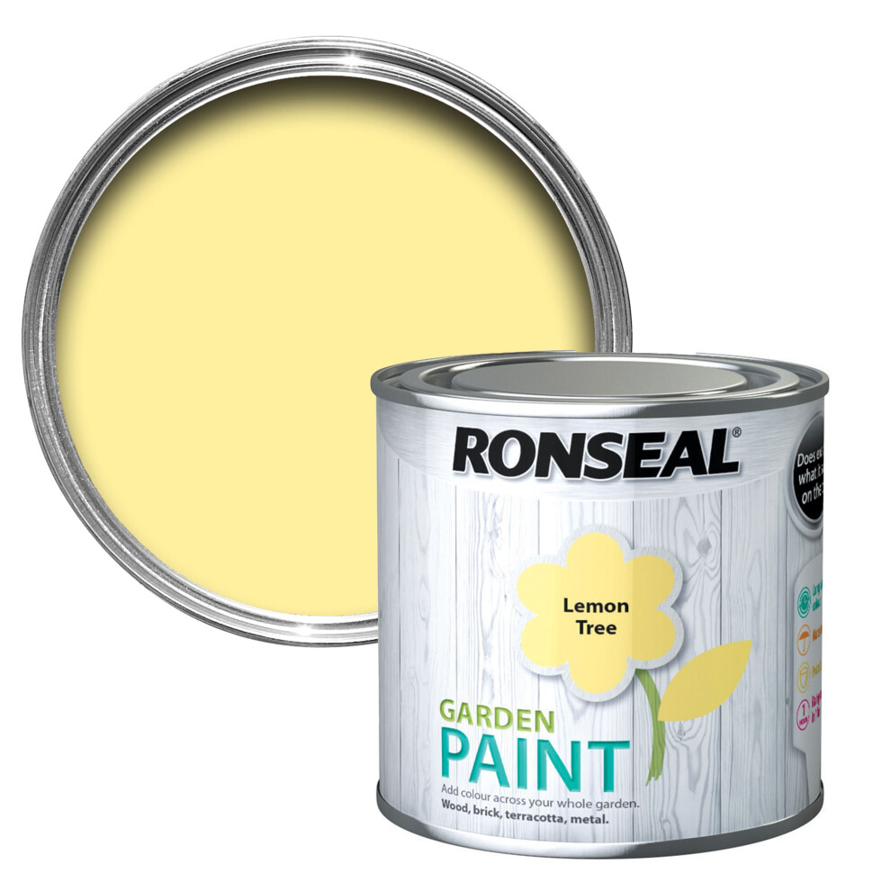 Ronseal Garden Paint 250ml Lemon Tree